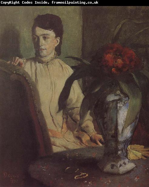 Edgar Degas The woman beside th vase